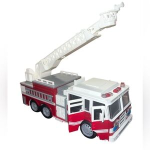 Driven by Battat Micro 8" FireTruck Plastic Toy Truck with Lights